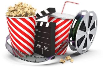 Popcorn und Filmrolle